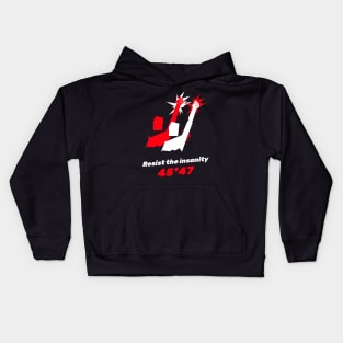 Resist the insanity Kids Hoodie